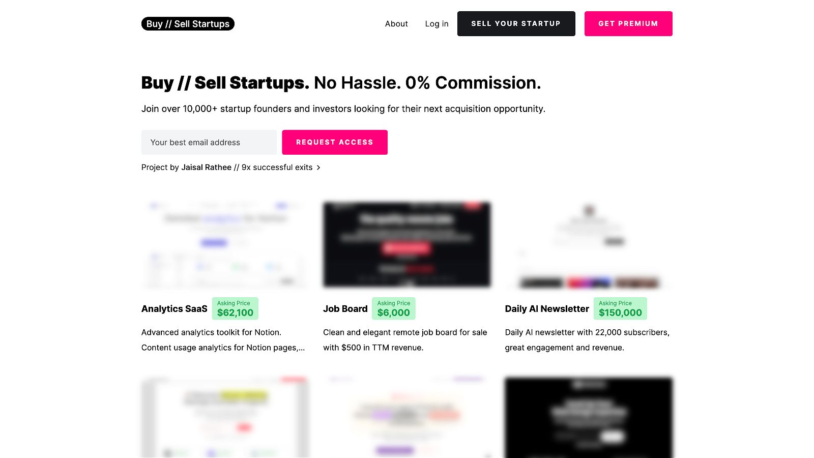 Buy Sell Startups teaser