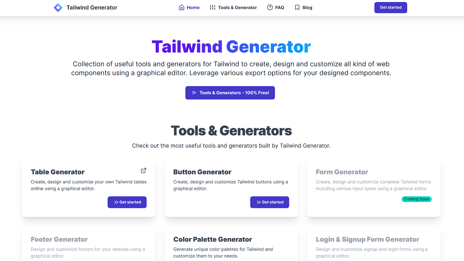 Tailwind Generator teaser